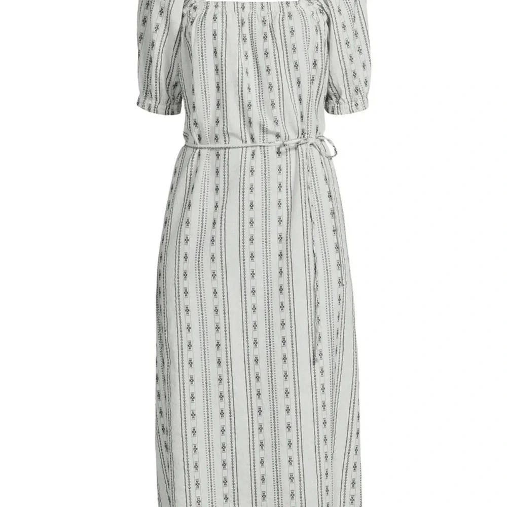 NWOT Time and Tru Black and White Patterned Midi Dress Size 1X - Picture 3 of 16